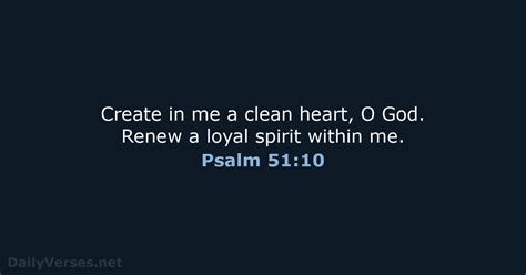 September 16 2022 Bible Verse Of The Day NLT Psalm 51 10