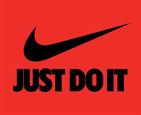 Nike Logo And Just Do It Symbol Black Clothes Design Icon Abstract