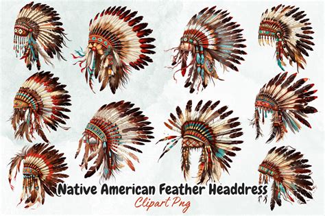 Native American Feather Headdress By Bundlestshirt | TheHungryJPEG