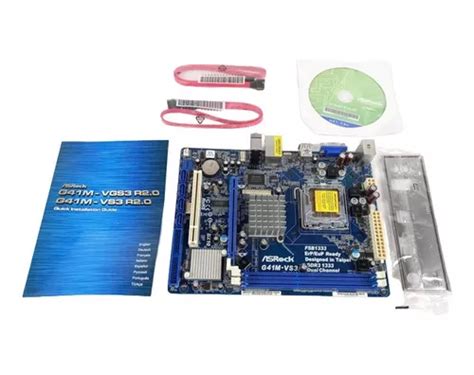 Placa Mãe Asrock G41m vs3 Intel Lga 775 Ddr3 8gb Ram Máx Frete grátis