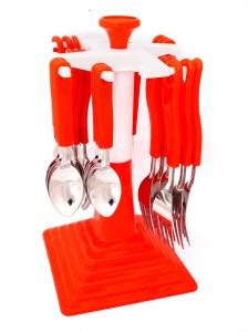 Toxham Swastik Royal Revolving Cutlery Set With Stand Made From