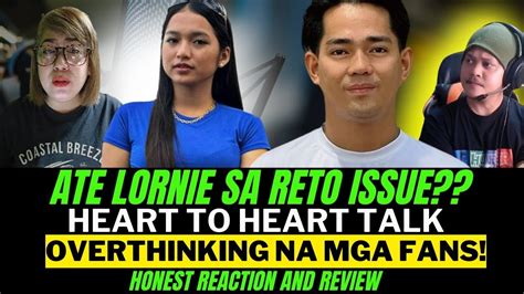 ⭕️reychelle Heart To Heart Talk Reto Issue Kay Ate Lornie Gaano Ka Totoo Youtube