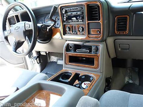 Buy Chevrolet Chevy Avalanche Ls Lt Interior Wood Dash Trim Kit 2003 2004 2005 2006 In Brooklyn