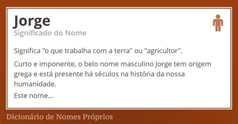 Significado do nome Jorge Dicionário de Nomes Próprios