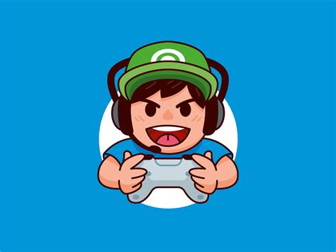 Gamer Boy Character Mascot by Manu on Dribbble