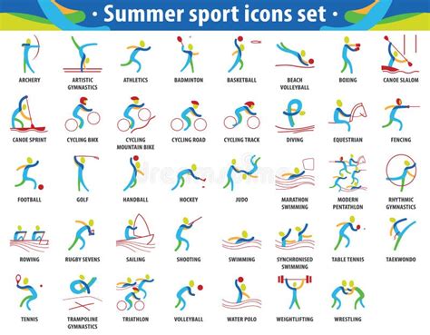 Olympic Pictograms Stock Illustrations – 385 Olympic Pictograms Stock ...