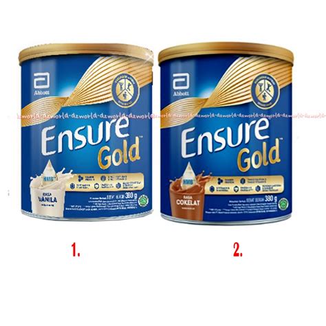 Jual Ensure Gold Rasa Coklat Vanila 380gr Serat Pangan Susu Ensur