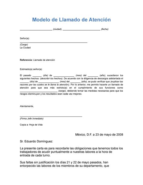 421679397 modelo llamado de atencion Modelo de Llamado de Atención