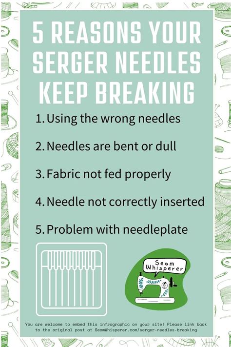 7 Reasons Why Your Serger Needles Keep Breaking