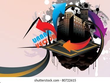 Cartoon City Vector Illustration Stock Vector (Royalty Free) 80722615 | Shutterstock