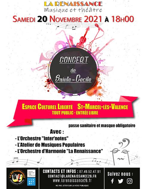 concert de la Sainte Cécile c est samedi 20 novembre Le blog de St