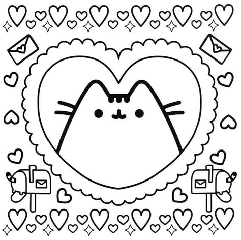 Coloriage Pusheen Et Restauration Rapide Télécharger Et Imprimer