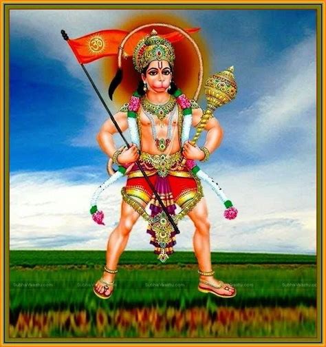 Hanuman Holding Flag Lord Hanuman Wallpapers Hanuman Hd Off