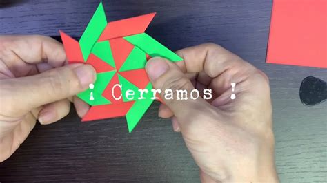 Como Hacer Una Estrella En Origami Estrella Para Navidad Youtube