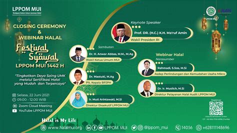 FULL HD Closing Ceremony Dan Webinar Halal Festival Syawal LPPOM