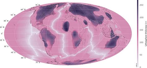 Lithosphere thickness map - s-Ink · accessible science graphics