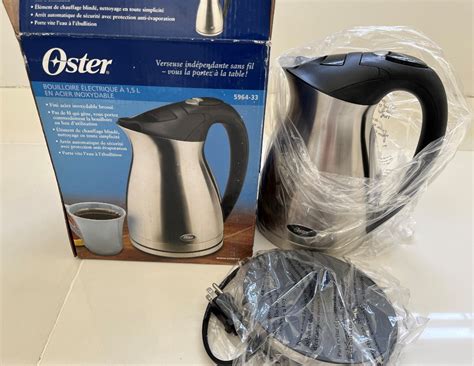 Used Oster Stainless Steel Electric Kettle 15l On Carousell