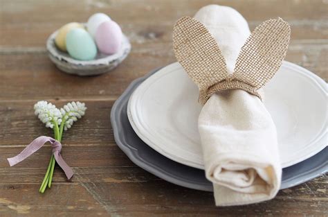 Bunny Napkin Ring Diy A How To Guide Make These Cute Hessian Napkin