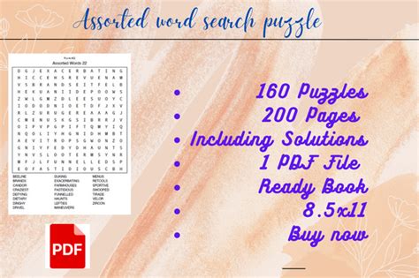 Kdp Assorted Word Search Interior Graphic By Prottayon Creative Fabrica