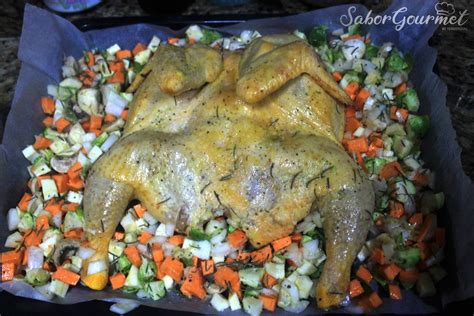 Pollo Mariposa Al Horno Con Verduras SaborGourmet