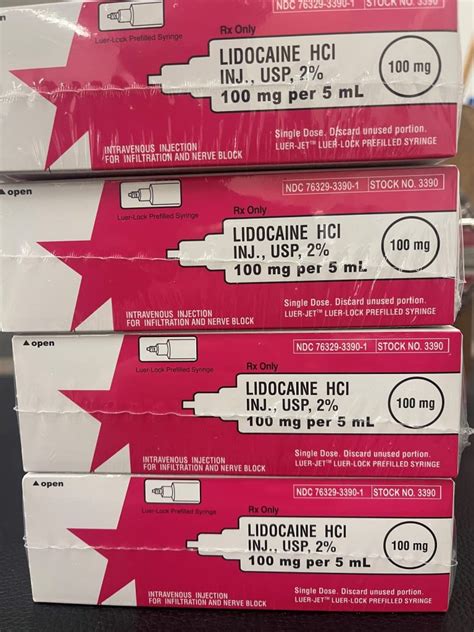 Lidocaine HCl Preservative Free 2 20 Mg ML Injection Prefilled