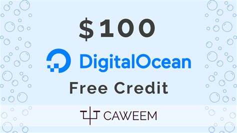 100 Free DigitalOcean Credit Use This Coupon Caweem