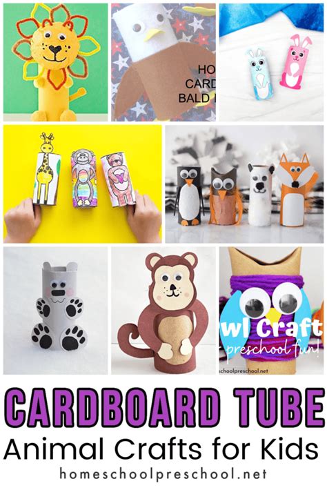 20+ Cardboard Tube Animals Kids Will Love Making