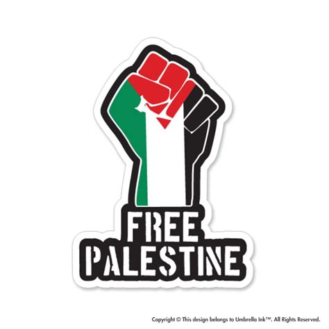 Free Palestine Fist Flag Sticker Decal Justice Vinyl Freedom - Etsy