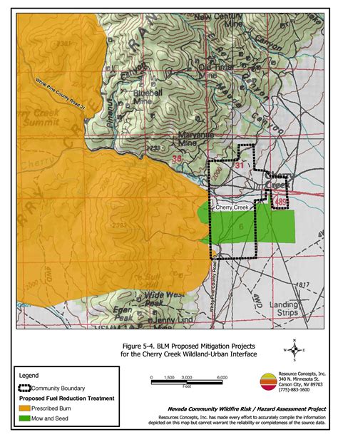 5 0 Cherry Creek White Pine County Fire Plan Nevada Community Wildfire Risk Hazard