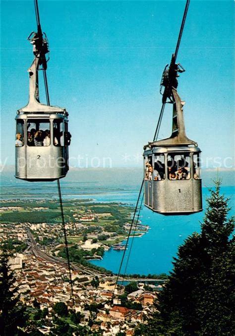 AK Ansichtskarte Seilbahn Cable Car Telepherique Bregenz Am Bodensee