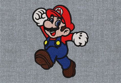 Super Mario Machine Embroidery Design Pattern Sizes Etsy