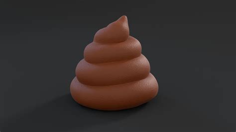 Poop Emoji Also Optimized For 3d Printing 3d Model 10 Unknown