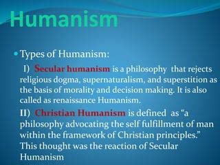 Humanism Ppt