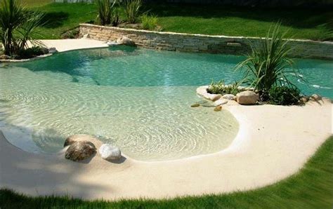 Beach Pool Small Pool Design Beach Entry Pool Backyard Pool