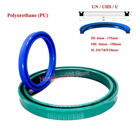 Polyurethane Hydraulic Cylinder Oil Sealing Rings Thickness 5678910mm Unuhsuy Type Shaft