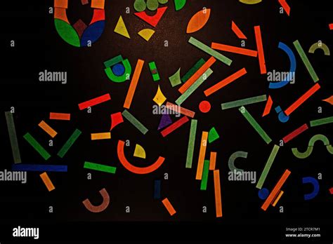 Abstract Multi Colored Background Of Geometric Shapes Stock Photo Alamy