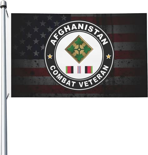 Us Army Th Infantry Division Afghanistan Combat Veteran Flag