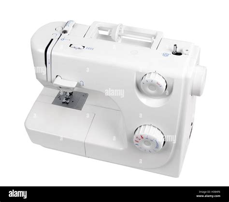 Sewing Machine Isolated On White Stock Photo Alamy