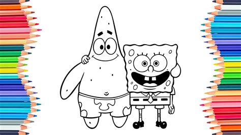 Spongebob Squarepants And Patrick Drawing Coloring Pages Color