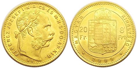 8 forint 1883 Ferenc József Zomi Numizmatika