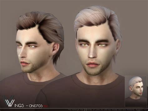 Wings Male Oe Hair For The Sims Spring Sims Sims Hair Images