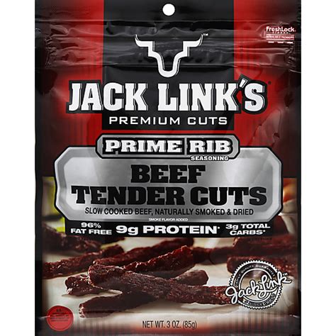 Jack Link S Beef Tender Cuts Prime Rib Seasoning Jerky Dried Meats