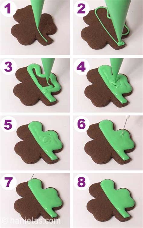 Shamrock Cookies - Haniela's | Recipes, Cookie & Cake Decorating Tutorials