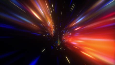 Dark Multicolored Hyperspace Warp Tunnel Stock Video At Vecteezy