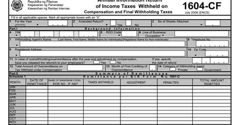 Busapcom Bir Form 1604cf Download