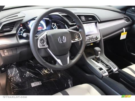 Black Ivory Interior 2017 Honda Civic Ex T Coupe Photo 117055649