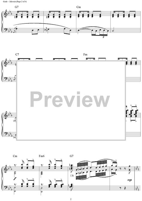 Jalousie Jealousy Sheet Music For Piano Solo Sheet Music Now