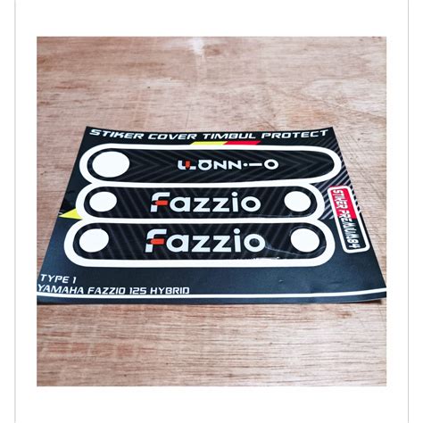 Yamaha Fazzio Body Embossed Sticker Variations Embossed Fazzio Shopee