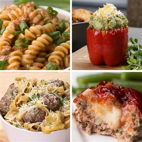 1 Lb Ground Beef 4 Easy Dinners Recipes