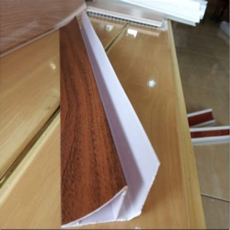 Jual List Dinding Plafon PVC Serat Kayu Jati Coklat Tua Shopee Indonesia